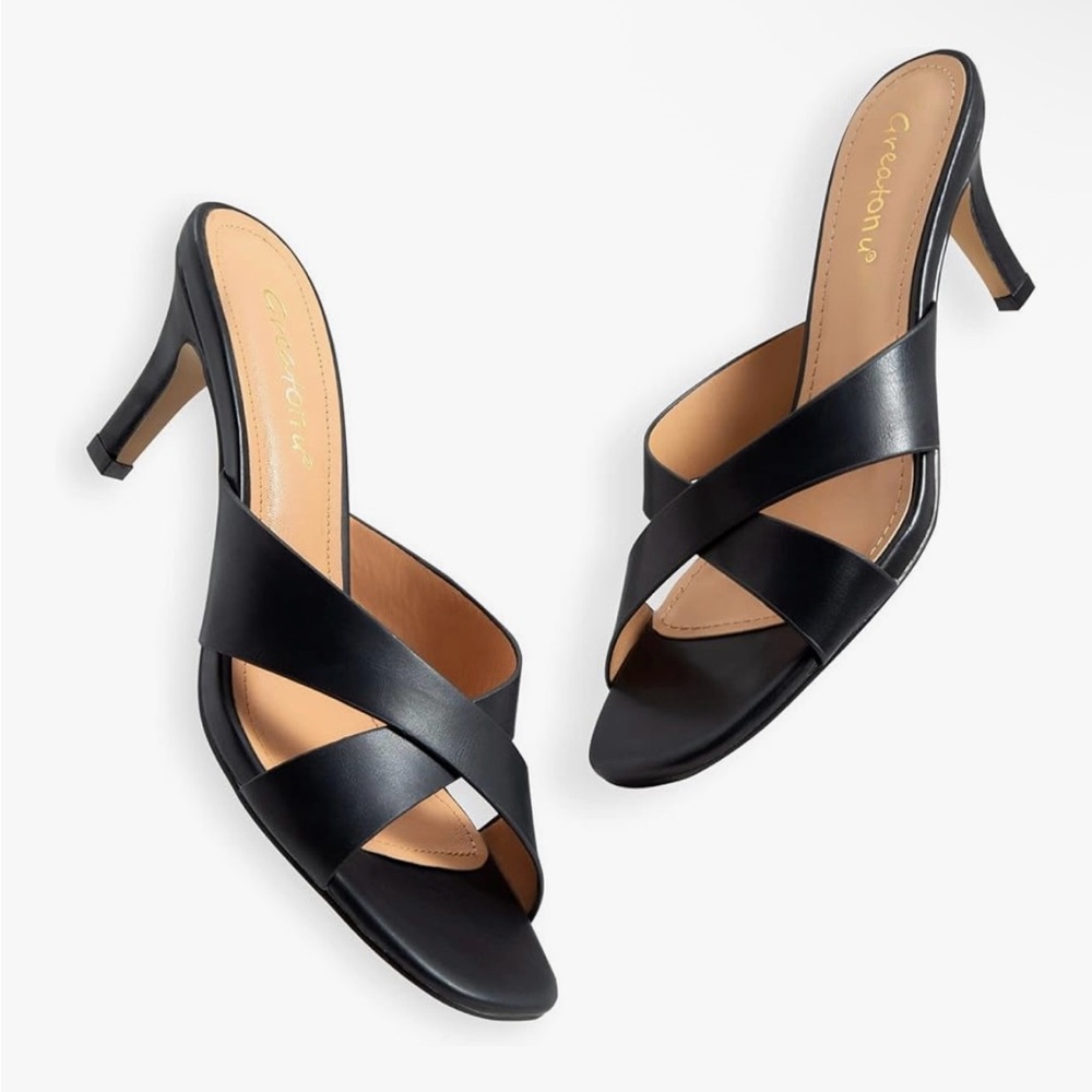 Amazon Black Crossover Heels